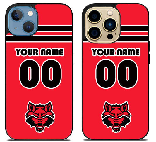 Custom Personalized Arkansas State Red Wolves iPhone 14 | 14 Plus | 14 Pro | 14 Pro Max Case