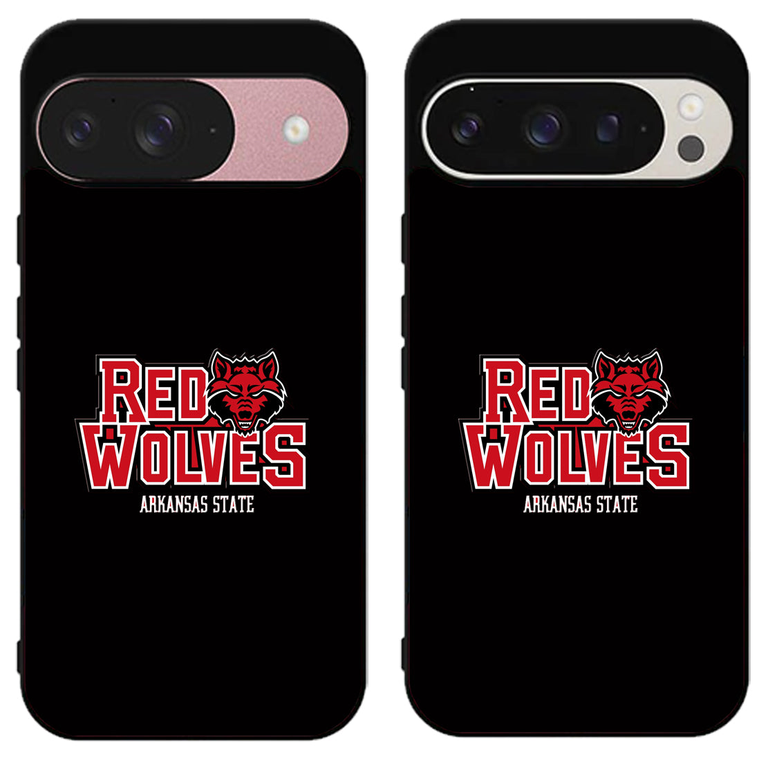 Arkansas State Red Wolves Black Google Pixel 9 | 9 Pro | 9 Pro XL Case