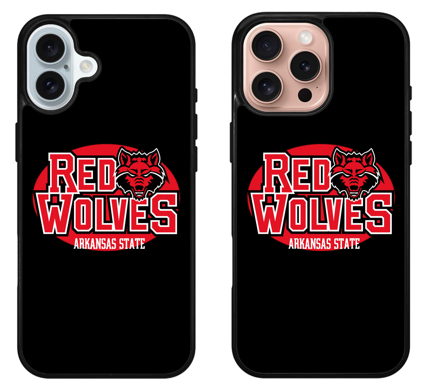 Arkansas State Red Wolves Black iPhone 16 | 16 Plus | 16 Pro | 16 Pro Max Case