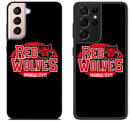 Arkansas State Red Wolves Black Samsung Galaxy S21 | S21 FE | S21+ | S21 Ultra Case