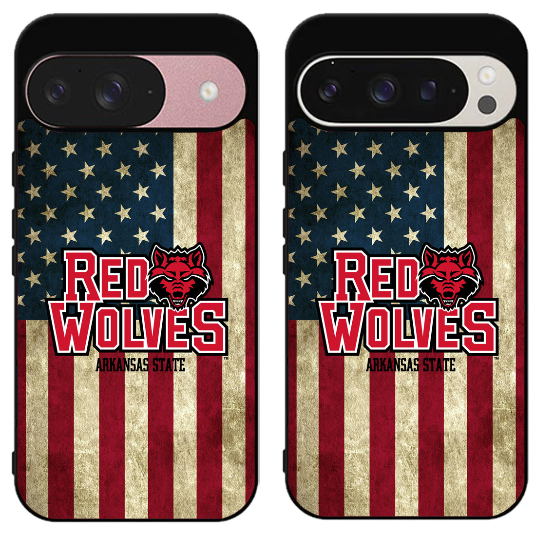 Arkansas State Red Wolves Flag Google Pixel 9 | 9 Pro | 9 Pro XL Case