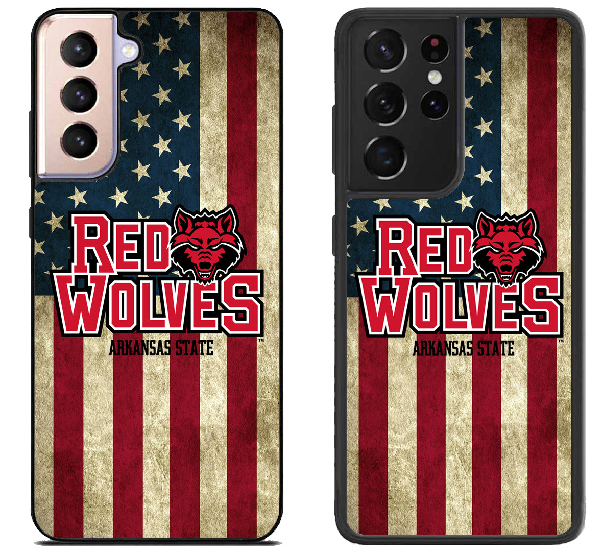 Arkansas State Red Wolves Flag Samsung Galaxy S21 | S21 FE | S21+ | S21 Ultra Case