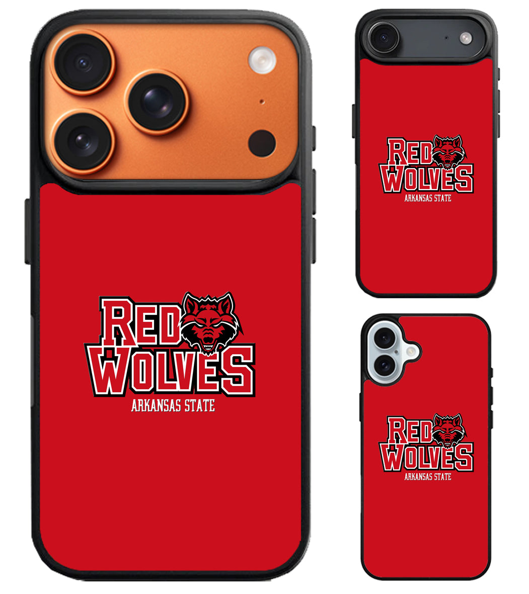 Arkansas State Red Wolves Logo iPhone Air | iPhone 17 | 17 Pro | 17 Pro Max Case
