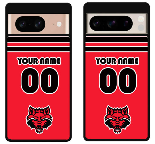 Custom Personalized Arkansas State Red Wolves Google Pixel 8 | 8 Pro Case