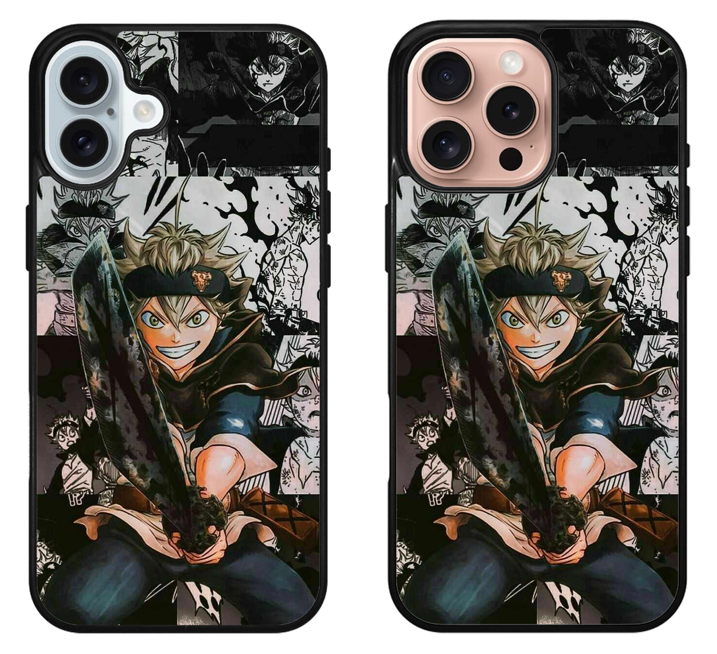 Asta Black Clover Collage iPhone 16 | 16 Plus | 16 Pro | 16 Pro Max Case