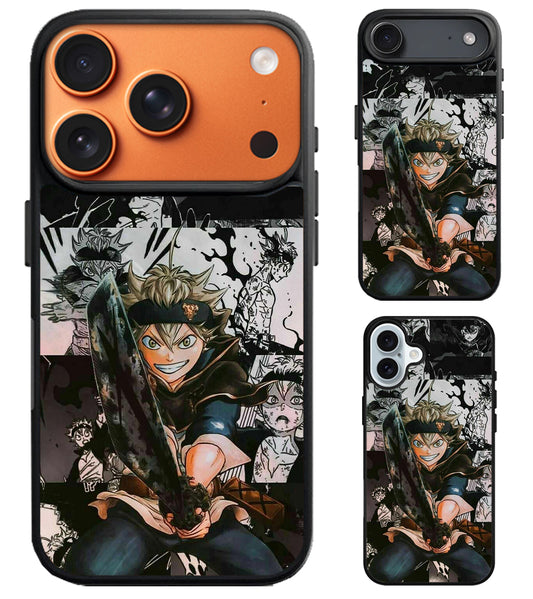 Asta Black Clover Collage iPhone Air | iPhone 17 | 17 Pro | 17 Pro Max Case