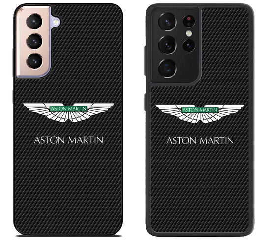 Aston Martin Black Carbon Samsung Galaxy S21 | S21 FE | S21+ | S21 Ultra Case