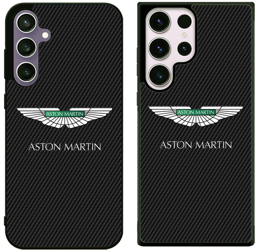 Aston Martin Black Carbon Samsung Galaxy S25 | S25+ | S25 Ultra Case