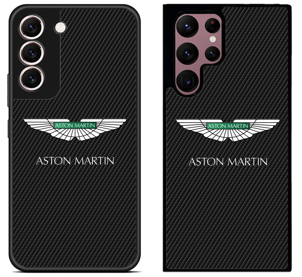 Aston Martin Black Carbon Samsung Galaxy S22 | S22+ | S22 Ultra Case