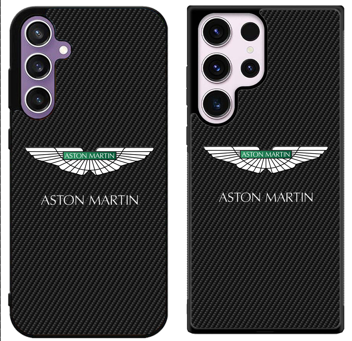 Aston Martin Black Carbon Samsung Galaxy S24 | S24+ | S24 Ultra Case