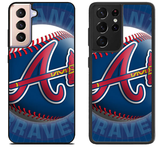 Atlanta Braves Background Samsung Galaxy S21 | S21 FE | S21+ | S21 Ultra Case