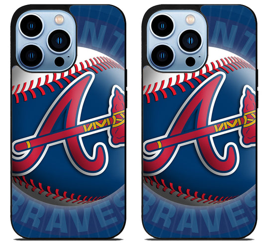 Atlanta Braves Background iPhone 15 Pro | iPhone 15 Pro Max Case