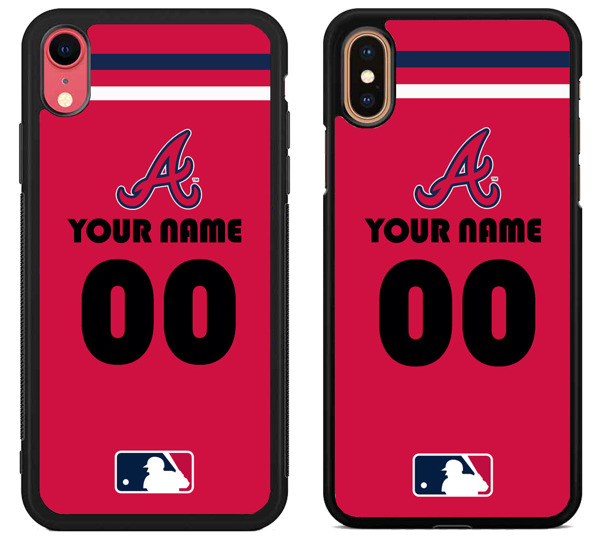 Custom Personalized Atlanta Braves MLB iPhone X | Xs | Xr | Xs Max Case