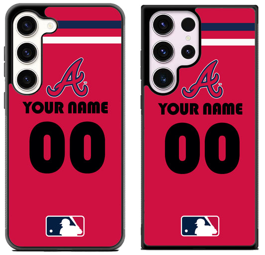 Custom Personalized Atlanta Braves MLB Samsung Galaxy S23 | S23+ | S23 Ultra Case