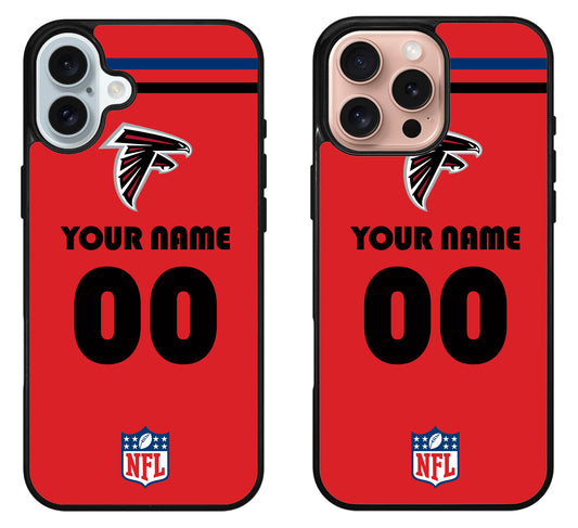 Custom Personalized Atlanta Falcons NFL iPhone 16 | 16 Plus | 16 Pro | 16 Pro Max Case