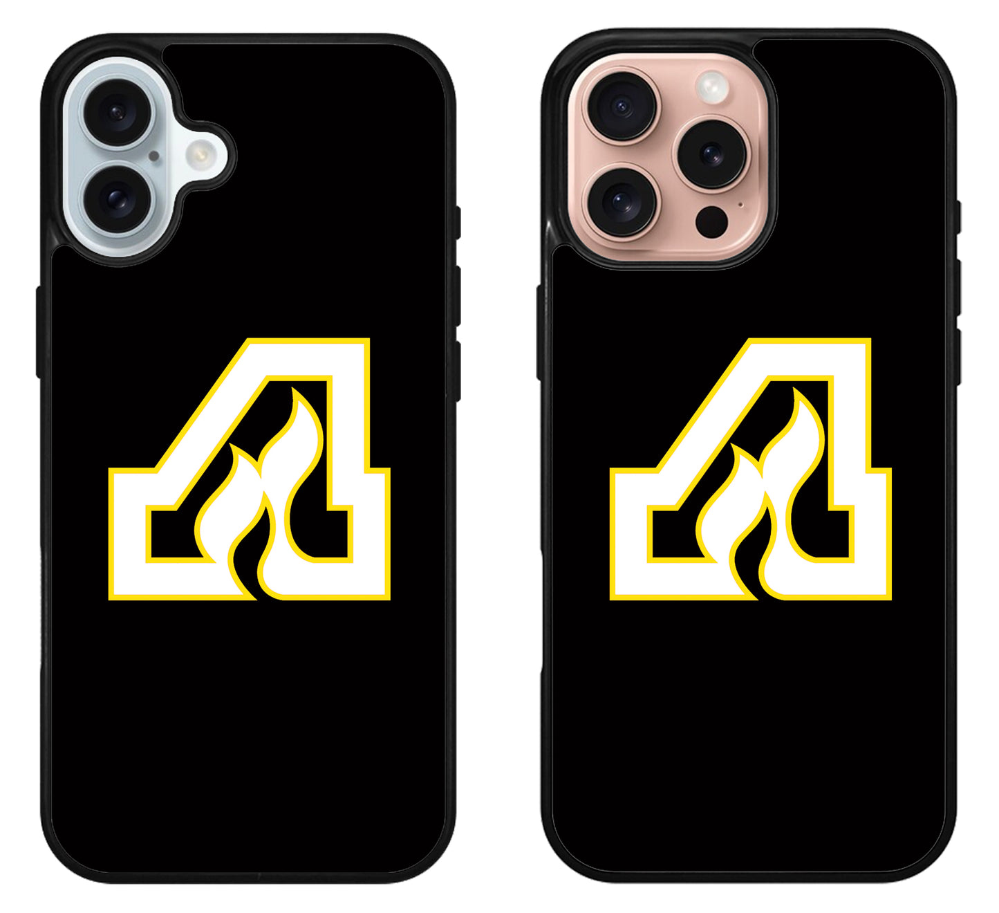 Atlanta Flames Black iPhone 16 | 16 Plus | 16 Pro | 16 Pro Max Case