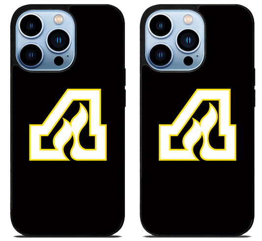 Atlanta Flames Black iPhone 15 Pro | iPhone 15 Pro Max Case