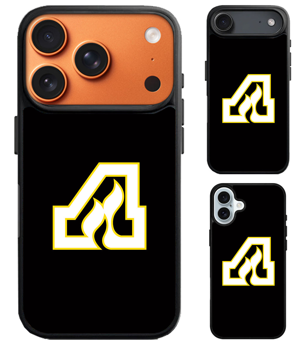 Atlanta Flames Black iPhone Air | iPhone 17 | 17 Pro | 17 Pro Max Case