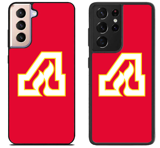 Atlanta Flames Red Samsung Galaxy S21 | S21 FE | S21+ | S21 Ultra Case