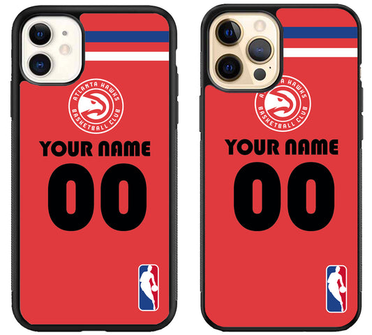 Custom Personalized Atlanta Hawks NBA iPhone 12 | 12 Mini | 12 Pro | 12 Pro Max Case