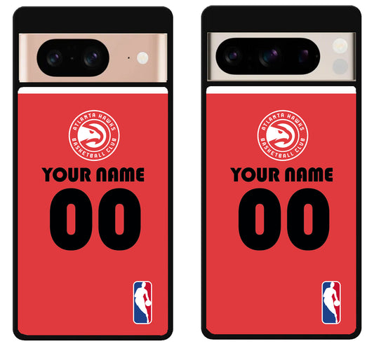 Custom Personalized Atlanta Hawks NBA Google Pixel 8 | 8 Pro Case