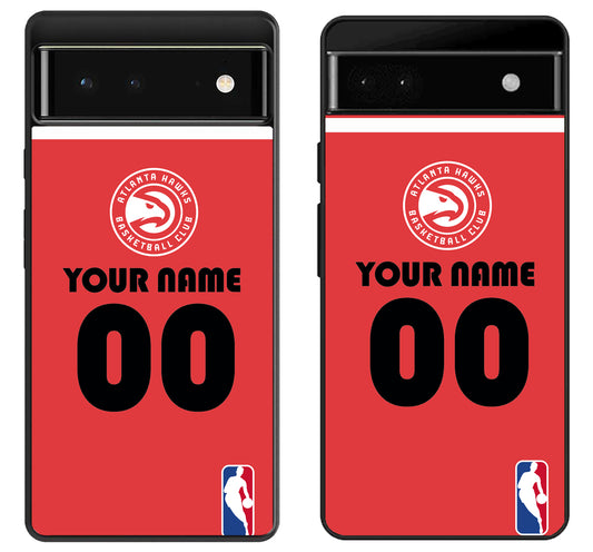 Custom Personalized Atlanta Hawks NBA Google Pixel 6 | 6A | 6 Pro Case