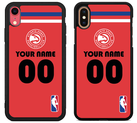 Custom Personalized Atlanta Hawks NBA iPhone X | Xs | Xr | Xs Max Case