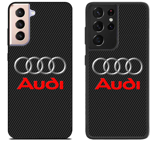 Audi Black Carbon Samsung Galaxy S21 | S21 FE | S21+ | S21 Ultra Case