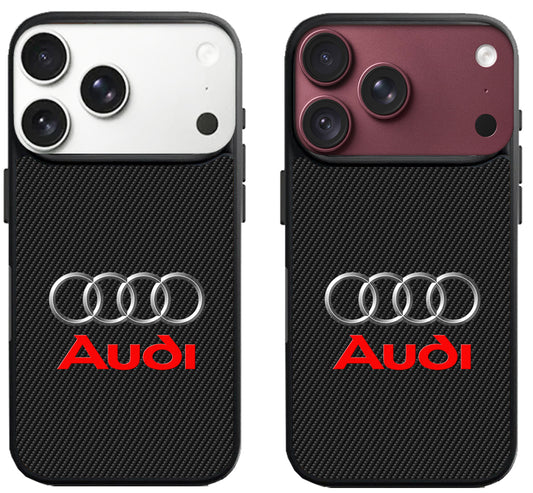 Audi Logo Black Carbon iPhone 18 Pro | 18 Pro Max Case