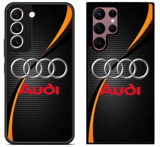 Audi Logo Carbon Samsung Galaxy S22 | S22+ | S22 Ultra Case