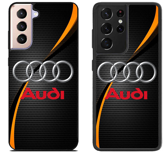 Audi Logo Carbon Samsung Galaxy S21 | S21 FE | S21+ | S21 Ultra Case