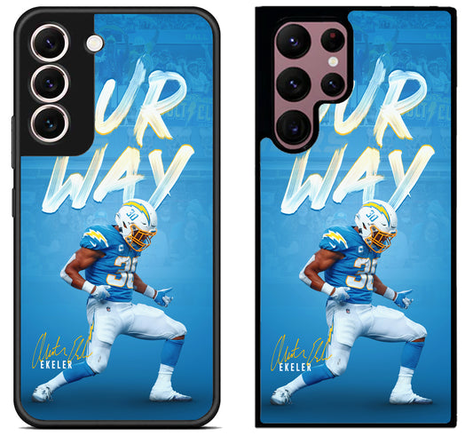 Austin Ekeler Los Angeles Chargers Samsung Galaxy S22 | S22+ | S22 Ultra Case