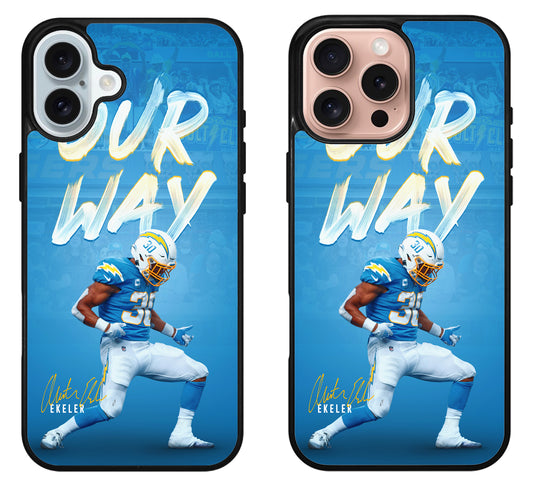 Austin Ekeler Los Angeles Chargers iPhone 16 | 16 Plus | 16 Pro | 16 Pro Max Case