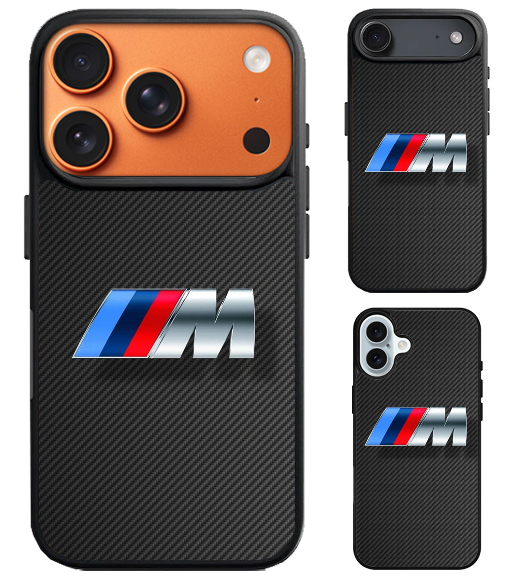 BMW Logo Black Carbon iPhone Air | iPhone 17 | 17 Pro | 17 Pro Max Case