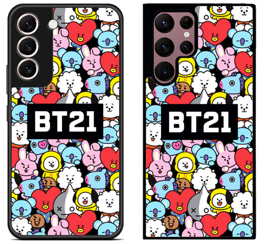 BTS BT21 Character Samsung Galaxy S22 | S22+ | S22 Ultra Case