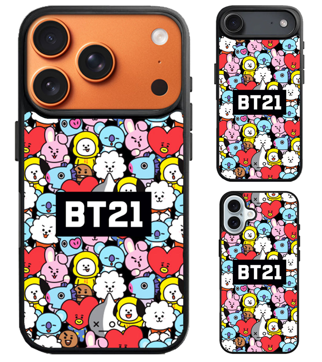 BTS BT21 Character iPhone Air | iPhone 17 | 17 Pro | 17 Pro Max Case