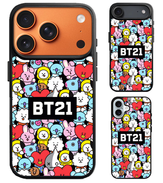 BTS BT21 Character iPhone Air | iPhone 17 | 17 Pro | 17 Pro Max Case
