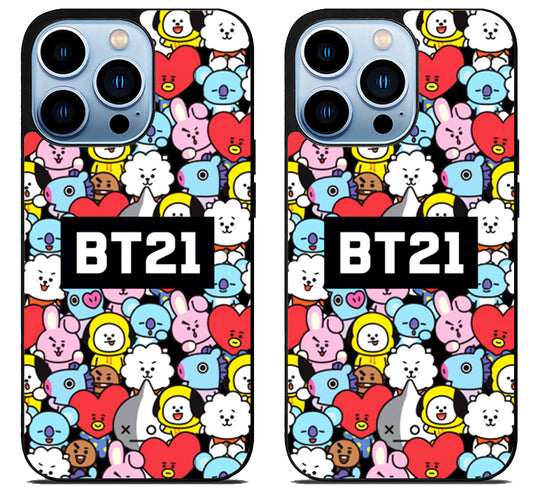 BTS BT21 Character iPhone 15 Pro | iPhone 15 Pro Max Case