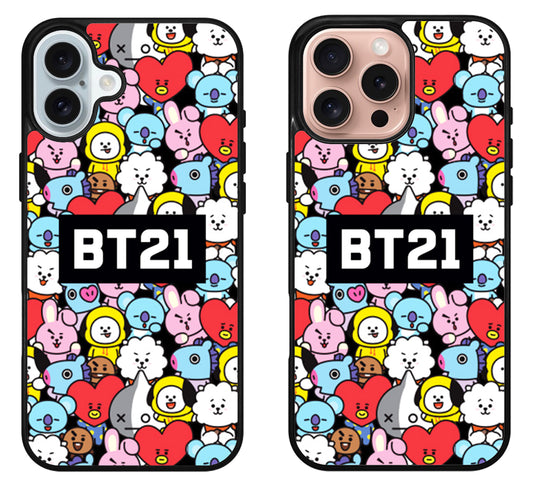 BTS BT21 Character iPhone 16 | 16 Plus | 16 Pro | 16 Pro Max Case