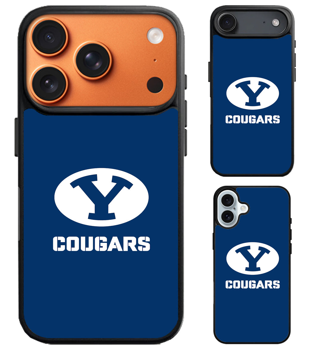 BYU Cougars Logo Blue iPhone Air | iPhone 17 | 17 Pro | 17 Pro Max Case