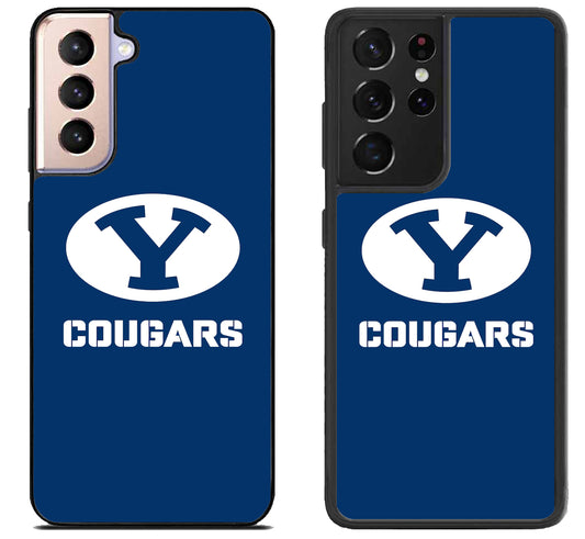 BYU Cougars Logo Blue Samsung Galaxy S21 | S21 FE | S21+ | S21 Ultra Case
