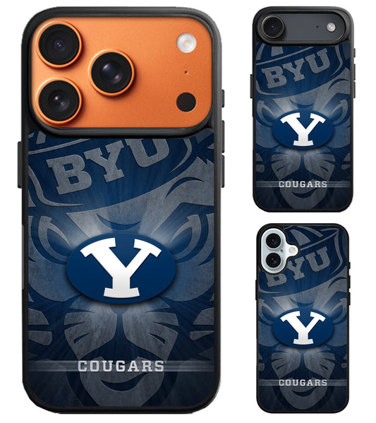 BYU Cougars Wallpaper Mascot iPhone Air | iPhone 17 | 17 Pro | 17 Pro Max Case