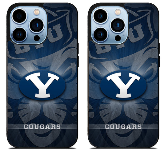 BYU Cougars Wallpaper Mascot iPhone 15 Pro | iPhone 15 Pro Max Case