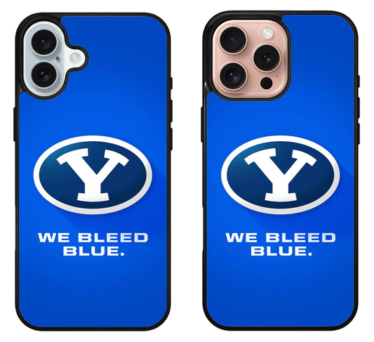 BYU Cougars We Bleed Blue iPhone 16 | 16 Plus | 16 Pro | 16 Pro Max Case