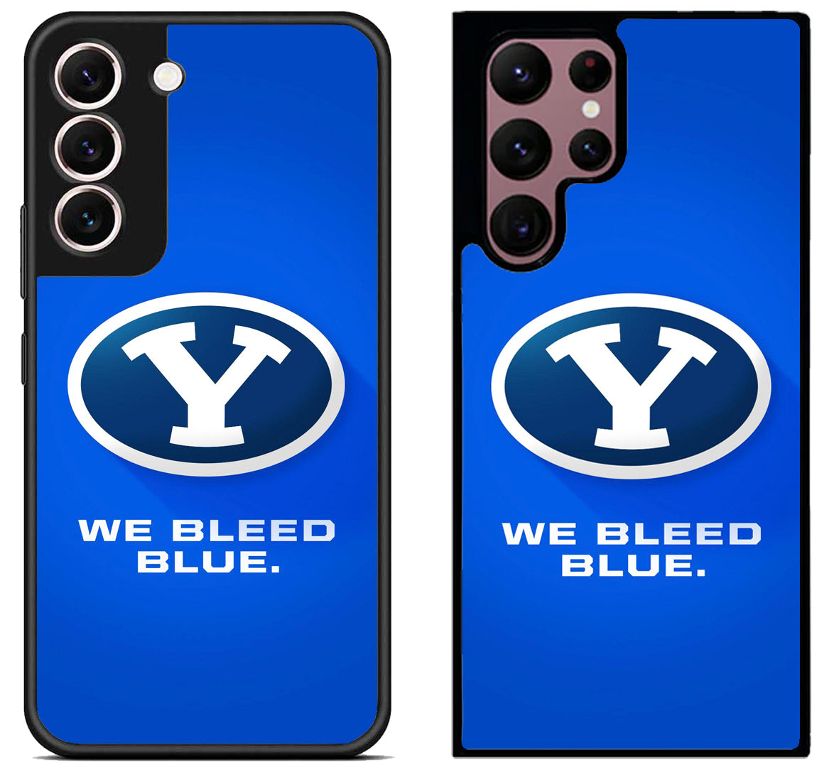 BYU Cougars We Bleed Blue Samsung Galaxy S22 | S22+ | S22 Ultra Case