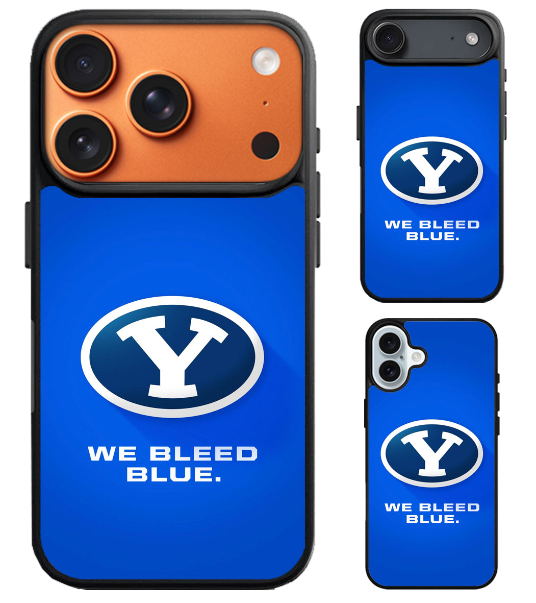 BYU Cougars We Bleed Blue iPhone Air | iPhone 17 | 17 Pro | 17 Pro Max Case