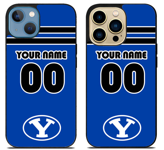 Custom Personalized BYU Cougars iPhone 14 | 14 Plus | 14 Pro | 14 Pro Max Case