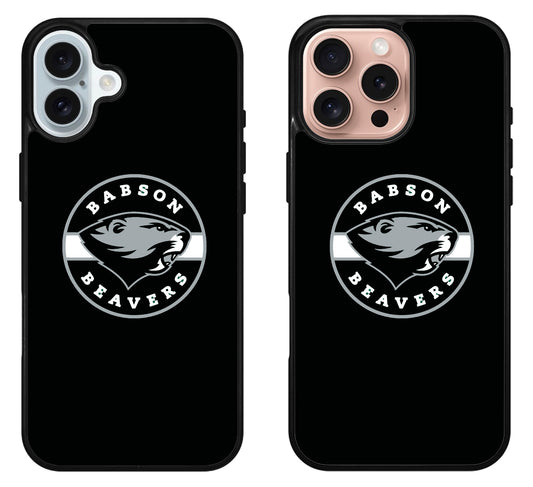 Babson College Beavers Black iPhone 16 | 16 Plus | 16 Pro | 16 Pro Max Case