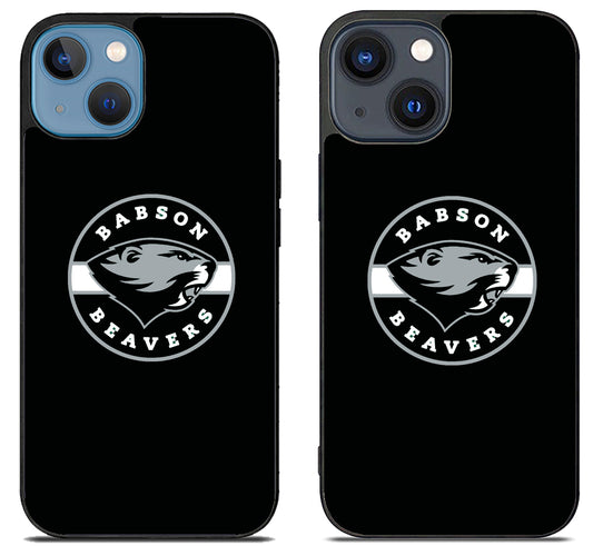 Babson College Beavers Black iPhone 15 | iPhone 15 Plus Case