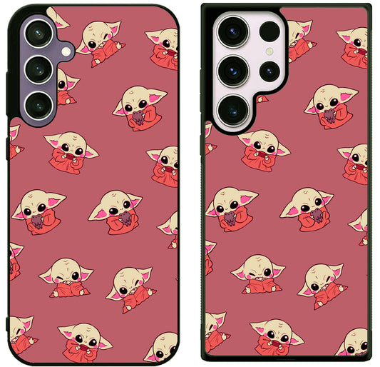 Baby Yoda Collage Cover Samsung Galaxy S25 | S25+ | S25 Ultra Case